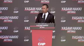 CHP'nin Teröre ve Şiddete Karşı Yaşam Hakkı Mitingi... Özel'den Erdoğan'a Çağrı: 'Çık Artık Bahçeli'yi Sözcü Kılma, Ne Diyorsan Sen Söyle'