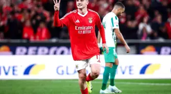 Kerem Aktürkoğlu, Benfica'nın 5-0'lık Galibiyetinde Hat-Trick Yaptı