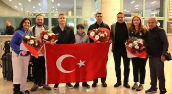 Havalı Silahlar Avrupa Şampiyonlar Ligi'nde Altın Madalya Kazanan Milli Takım Yurda Döndü