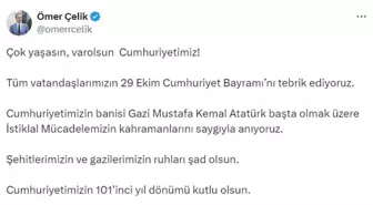 AK Parti'li Çelik'ten 'Cumhuriyet Bayramı' mesajı