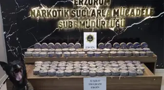 Erzurum'da 51 Kilo Eroin Ele Geçirildi