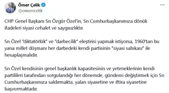 AK Parti'li Çelik: Özgür Özel'in, Cumhurbaşkanımıza dönük ifadeleri siyasi cehalet ve saygısızlıktır