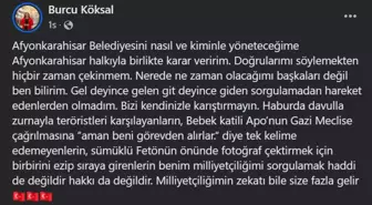 Belediye Başkanı Burcu Köksal'dan Sert Açıklamalar