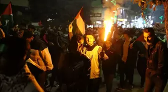 Bingöl'de Gazze Saldırılarına Protesto: Meşaleli Yürüyüş Düzenlendi