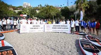 Antalya'da Organ Bağışı İçin Kürek Sörfü Etkinliği Düzenlendi