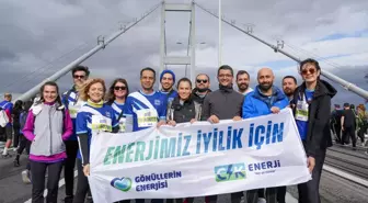 CK Enerji çalışanları, İstanbul Maratonu'nda 'Eğitim Hakkı Projesi' için koştu