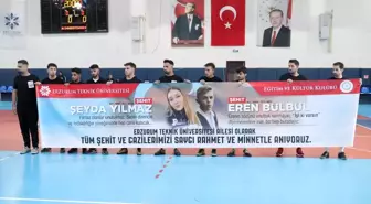 Erzurum'da şehitler Bülbül ve Yılmaz adına futsal turnuvası