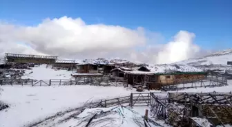 Amasya'nın Yüksek Kesimlerinde Kar Yağışı