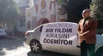 Kiracı Kira Ödemeyince Mülk Sahibi Protesto Yolu Seçti