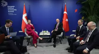 Cumhurbaşkanı Erdoğan, Danimarka Başbakanı Frederiksen'i kabul etti