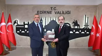 Türk Tarih Kurumu Başkanı Edirne Valisi'ni Ziyaret Etti