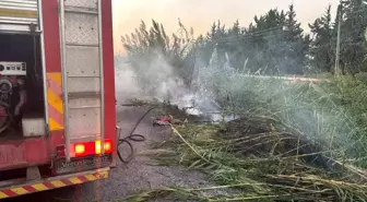 Hatay'da Dere Yatağında Yangın Çıktı