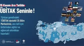 TÜBİTAK Destekli Bilim Merkezleri 1'inci Ara Tatilde Kapılarını Açıyor