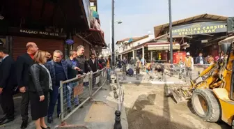 Gaziantep'te Karagöz ve Eskisaray Caddeleri Yenileme Çalışmaları Hızla Devam Ediyor