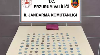 Erzurum'da Bizans Dönemine Ait 104 Sikke Ele Geçirildi