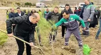 Çanakkale'nin ilçelerinde fidanlar toprakla buluşturuldu