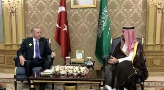 Cumhurbaşkanı Erdoğan, Suudi Arabistan Veliaht Prensi Muhammed Bin Selman ile görüştü