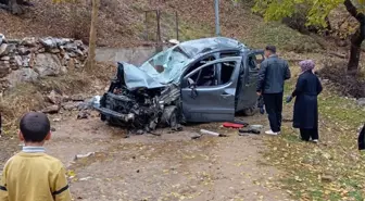 Hizan'da Hafif Ticari Araç Şarampole Devrildi: 5 Yaralı