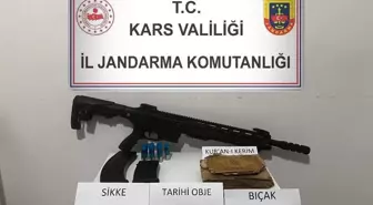Kars'ta Tarihi Eser Operasyonu: Eski Kur'an-ı Kerim ve Sikkeler Ele Geçirildi