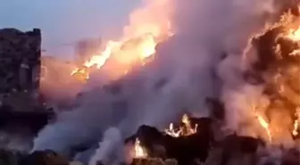 Konya'da Kundaklama Olayında 3 Bin Saman Balyası Yandı