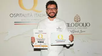Şef Danilo Zanna, İzmir Filo D'olio ile Ospitalita Italiana ödülüne layık görüldü