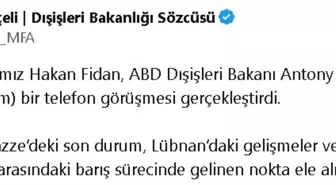 Dışişleri Bakanı Hakan Fidan, ABD'li Meslektaşı ile Görüştü