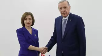 Cumhurbaşkanı Erdoğan, Moldova Cumhurbaşkanı Sandu ile görüştü