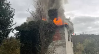 Giresun'da Evde Yangın Çıktı