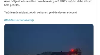Irak'ın Kuzeyinde Hava Harekatı: 5 PKK'lı Terörist Etkisiz Hale Getirildi