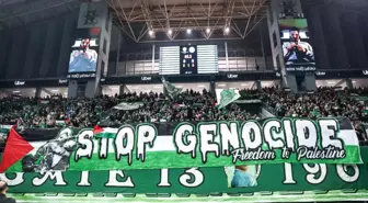 Panathinaikos Taraftarından Filistin'e Destek