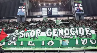 Panathinaikos taraftarlarından Filistin'e büyük destek