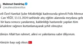 Tunceli'de atış eğitim alanında yaralanan polis memuru şehit oldu