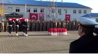 Atış eğitimi sırasında şehit olan polis için tören düzenlendi