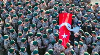 Tunceli'de şehit olan polis memuru, törenle memleketine uğurlandı