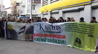 Ağrı'da Gazze İle Dayanışma Protestosu