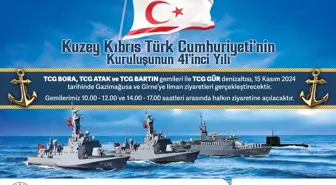 Kuzey Kıbrıs'ın 41. Kuruluş Yıl Dönümü Etkinlikleri İçin Deniz Kuvvetlerinden Ziyaret