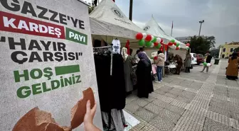 Samsun'da Gazze'ye Yardım İçin Hayır Çarşısı Kuruldu