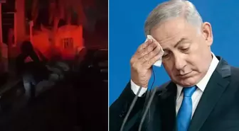 İsrail'de siren sesleri susmadı! Netanyahu'nun konutuna işaret fişeği