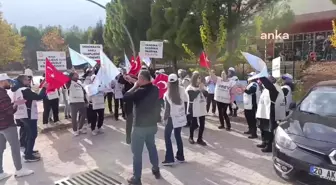 Pamukkale Üniversitesi İşçileri Greve Çıktı