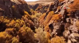 Uludere Kanyonu Sonbaharda Rengarenk Güzellikler Sunuyor