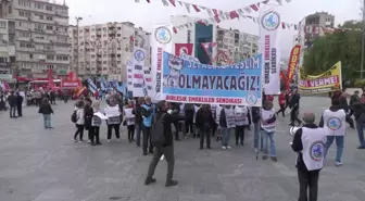 İzmir'de İşçi ve Emeklilerden Hükümete Tepki: 'İnsanca Bir Yaşam İstiyoruz'