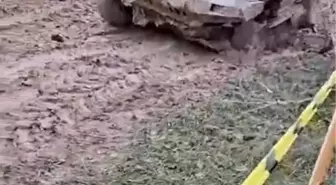 Offroad parkurunda ilginç anlar