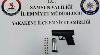 Samsun'da Ruhsatsız Silah Ele Geçirildi