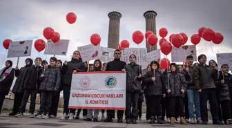 Erzurum'da Çocuklar Dünya Çocuk Hakları Günü'nde Seslerini Duyurdu