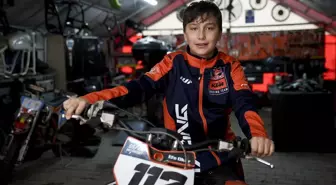 Balkan ikincisi 12 yaşındaki motokrosçu Efe Okur'un hedefi Avrupa ve dünya şampiyonluğu Açıklaması