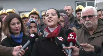 EMEP Milletvekili Sevda Karaca, Madencilerin Varlık Satışına Direnişine Destek Verdi