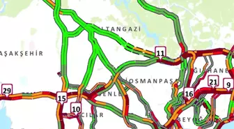 İstanbul'da Trafik Yoğunluğu Yüzde 90'a Ulaştı