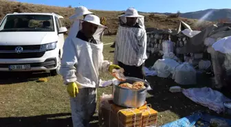 Hizan'da Doğal Karakovan Balı Hasadı Devam Ediyor