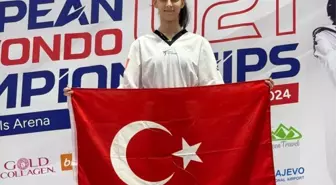 Elif Sude Akgül Avrupa 21 Yaş Altı Tekvando Şampiyonu Oldu