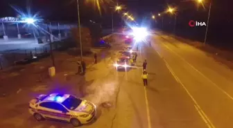 Aydın'da Dron Destekli Gece Trafik Denetimi